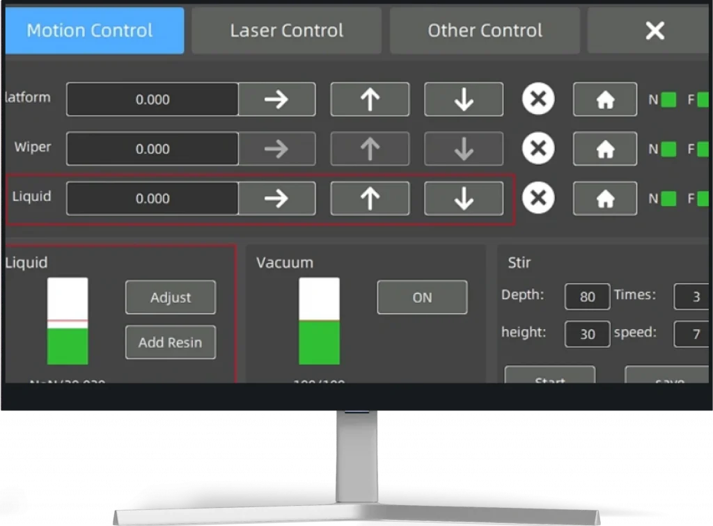 Level Control Interface
