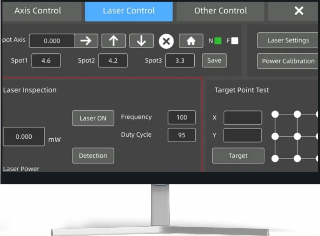 Three axis motion control interface